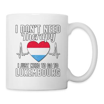 Luxembourg flag I Luxembourg Souvenirs - Mug - white - Right