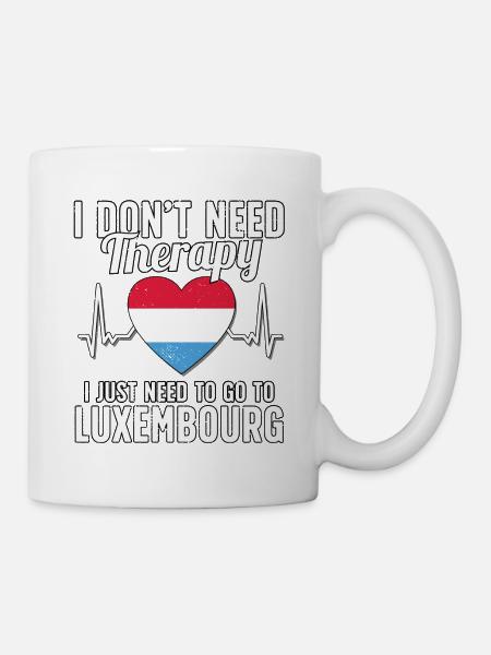 Luxembourg flag I Luxembourg Souvenirs - Mug blanc - blanc