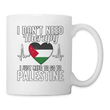 Palestine flag I Palestinian Souvenirs - Mug - white - Right
