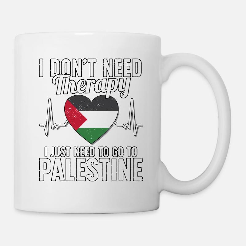 Palestine flag I Palestinian Souvenirs - Tasse - Weiß