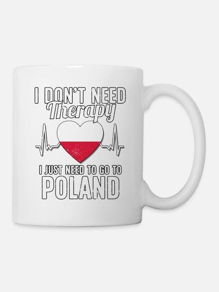 Poland flag I Polish Souvenirs - Mug - white