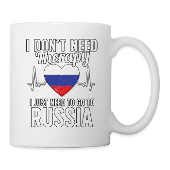 Russia flag I Russian Souvenirs - Mug blanc - blanc - Droite
