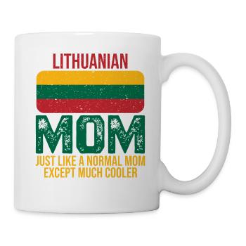 Drapeau Lituanien de la Mère Lithuanienne pour la fête des mères - Mug blanc - blanc - Droite