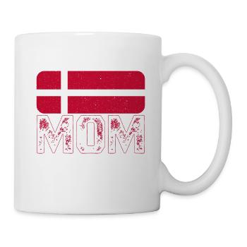 Danish Mom Denmark Flag For Mother's Day - Tasse - Weiß - Rechts