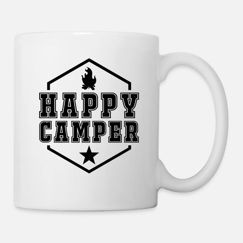 Camping - Tasse - Weiß