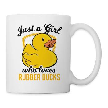 Rubber Duck Just a Girl who loves Rubber ducks - Mug - white - Right