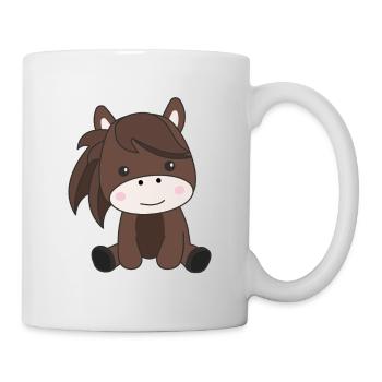 Horse sweet pony horses rider children - Mug - white - Right
