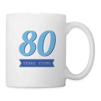 80 ans anniversaire Idée cadeau Drôles de phrases - Mug blanc - blanc - Droite