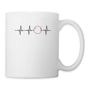 Contact Juggling Heartbeat Jonglage Jongleur - Tasse - Weiß - Rechts