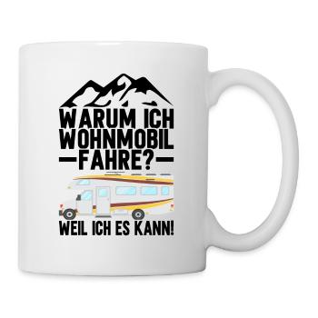 Camping Wohnmobil Camper Geschenk - Tasse - Weiß - Rechts