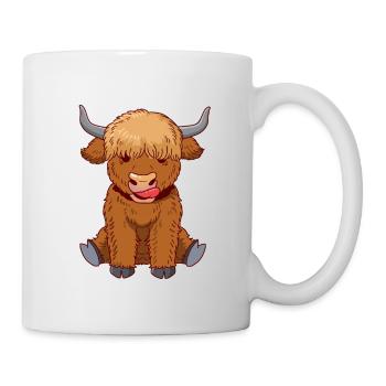 Highland Cow Farmer Scottish - Mug - white - Right