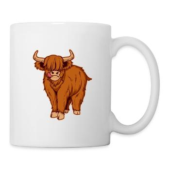 Highland Cow Scotland Scottish - Mug - white - Right
