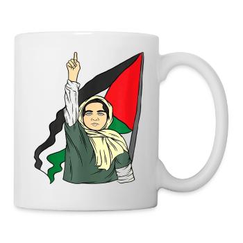 Palestine Free Freedom Free Gaza - Mug - white - Right