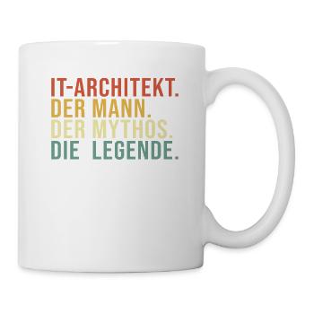 IT-Architekt Mann Mythos Legende IT-Architekt - Tasse - Weiß - Rechts