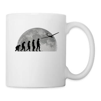 Segelflugzeug Evolution Mond Segelflieger - Tasse - Weiß - Rechts