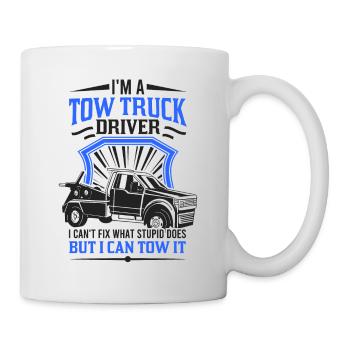 Tow truck tow truck driver gift - Mug - white - Right