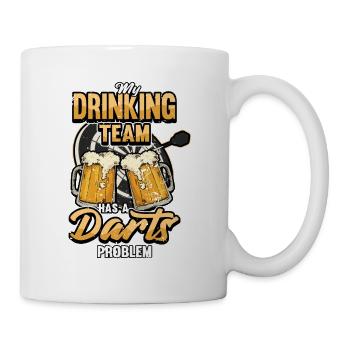 Dart Darts Dart Board Sports Beer Gift - Mug - white - Right