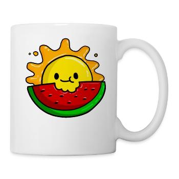 Melonen - Tasse - Weiß - Rechts