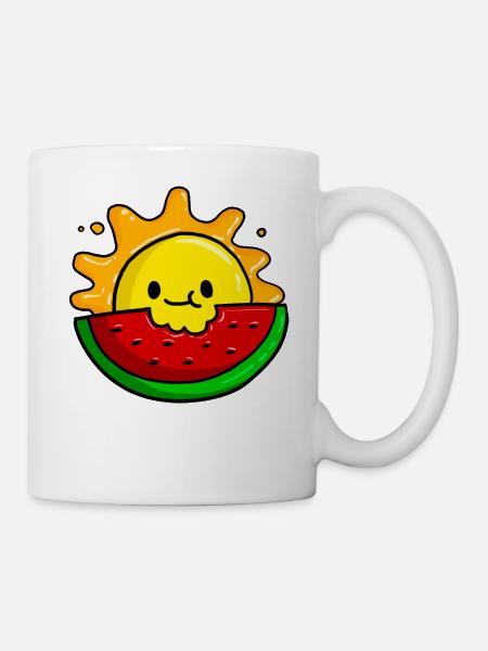 Melonen - Tasse - Weiß