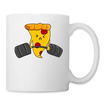 Sport Salami Pizza Liebe - Tasse - Weiß - Rechts