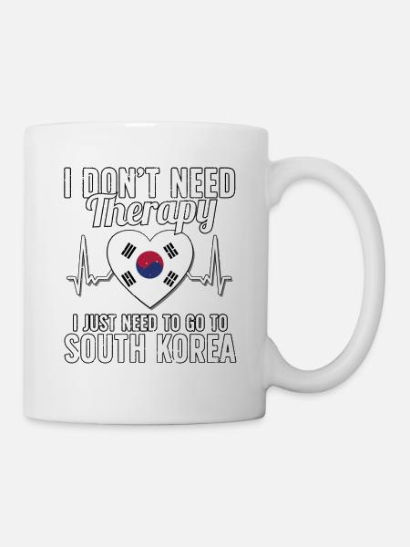 South Korea flag I South Korean Souvenirs - Mug blanc - blanc