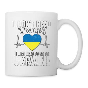 Ukraine flag I Ukrainian Souvenirs - Tasse - Weiß - Rechts