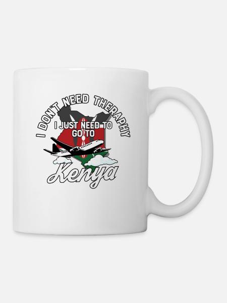 Kenya flag I Kenyan Souvenirs - Tasse - Weiß