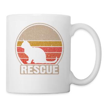 Rétro rétro rétro Rescue Gift - Mug blanc - blanc - Droite