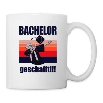 Bachelor Abschlussgeschenk zum Bachelor - Tasse - Weiß - Rechts