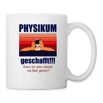 Physikum geschafft!!! Medizinstudent Universität - Tasse - Weiß - Rechts