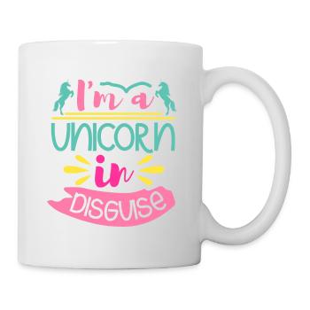 I'm a unicorn in disguise - Mug - white - Right
