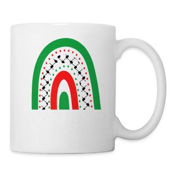 Palestine Free Freedom Free Gaza - Mug - white - Right