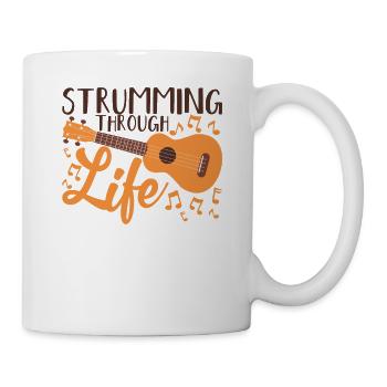 Ukulélé Ukelele Guitare Hawaï Hawaï Musique - Mug blanc - blanc - Droite