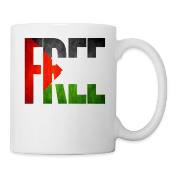 Palestine Free Freedom Free Gaza - Mug - white - Right