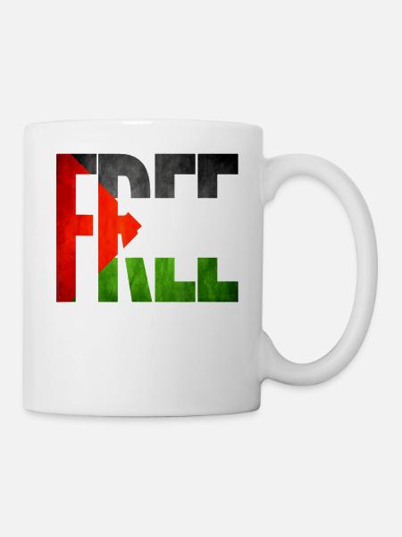 Palestine Liberté libre Liberté Gaza - Mug blanc - blanc