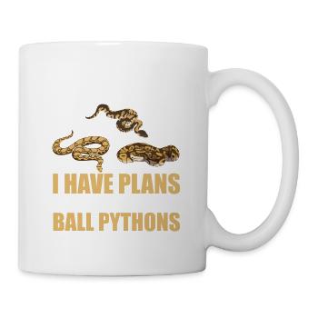 Plans With My King Python Snake Boa - Mug - white - Right