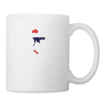 Thailand with heartbeat ECG Vintage Flag - Mug - white - Right