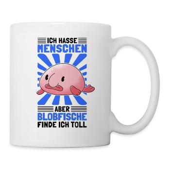 Blobfische sind toll hässlicher Fisch Geschenk - Tasse - Weiß - Rechts