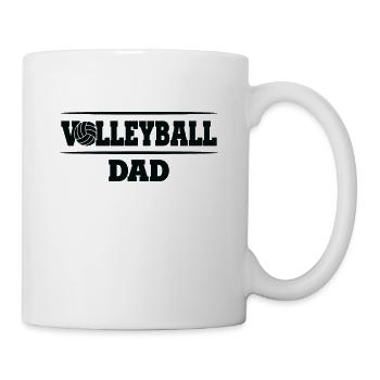 Volleyball Dad volleyball player father - Mug - white - Right