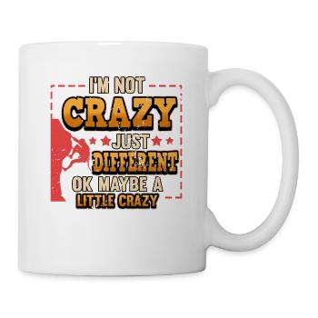 Lustig Klettern Berg Sport Spruch Geek Geschenk - Tasse - Weiß - Rechts