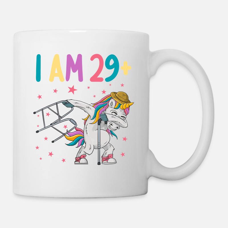 30 ans de licorne J’ai 29 ans+ 30 ans - Mug blanc - blanc