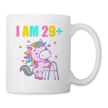 30 years unicorn I am 29+ 30th birthday - Mug - white - Right