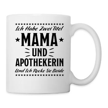 Apothekerin Lustige Spruch Beruf Apotheke Geschenk - Tasse - Weiß - Rechts