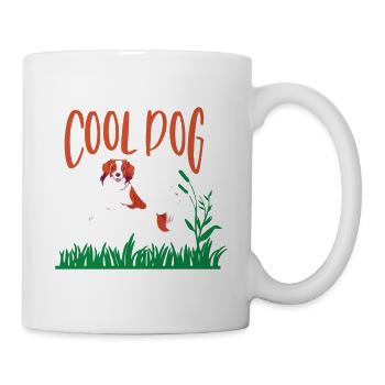 Cool chien, kooïïen de jouer - Mug blanc - blanc - Droite