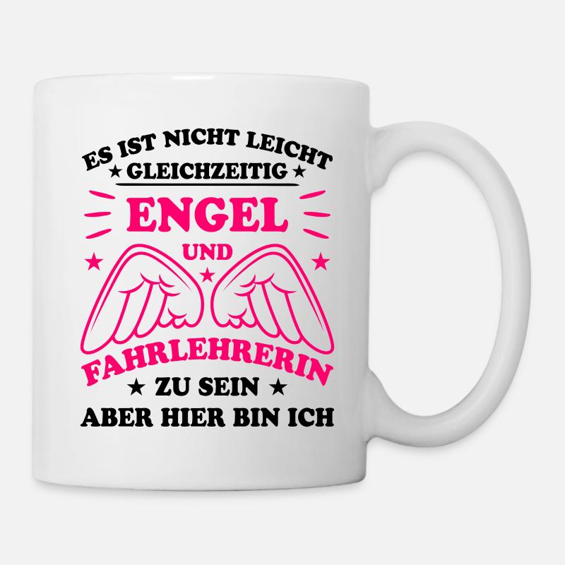 Fahrlehrerin Fahrschullehrerin Fun Spruch Geschenk - Tasse - Weiß