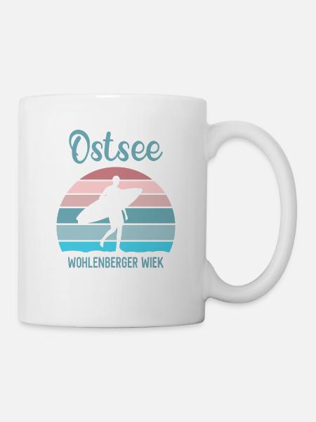 Wohlenberger Wiek Ostsee Camping Windsurfen - Tasse - Weiß