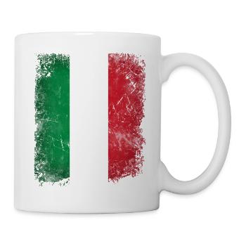 Italien Fahne Flagge Italy Italia Fußball Fan - Tasse - Weiß - Rechts