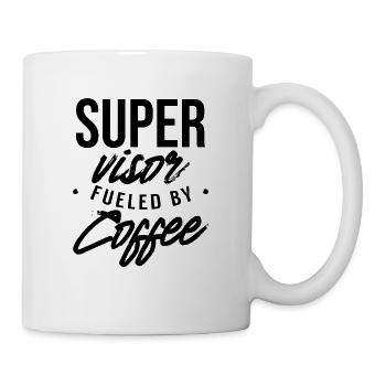 Supervisor Driven By Coffee Overseer Profession - Mug - white - Right