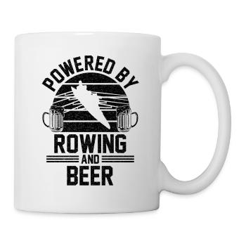 Rowing beer rowing boat gift - Mug - white - Right