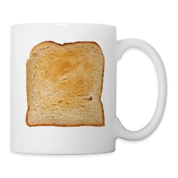 Grille-pain de petit-déjeuner de pain de pain grillé drôle - Mug blanc - blanc - Droite
